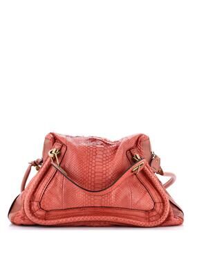 Chloe Paraty Top Handle Bag Python #312917C10B